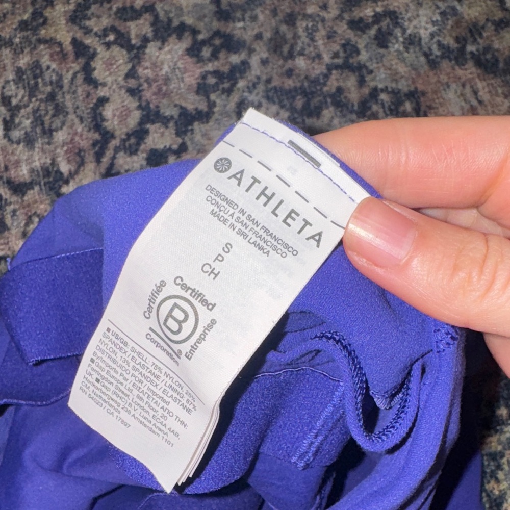 Athleta Purple Racerback Workout Tank - Picture 3 of 3